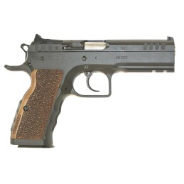 Tanfoglio IFG TFSTOCKI40 Defiant Stock I 40 SW Caliber with 4.50 Barrel 141 Capacity Overall Black Finish Steel Picatinny RailBe