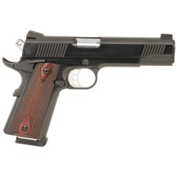 Tyler Gun Works TGWGVBL45 Custom 1911 Government Full Size Frame 45 ACP 71 5 Stainless Match Grade Barrel Blued Serrated Steel S