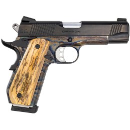 Tyler Gun Works TGWGVCC45M Custom 1911 Government 45 ACP 71 5 Stainless Match Grade Barrel Blued Serrated Steel Slide Color Case