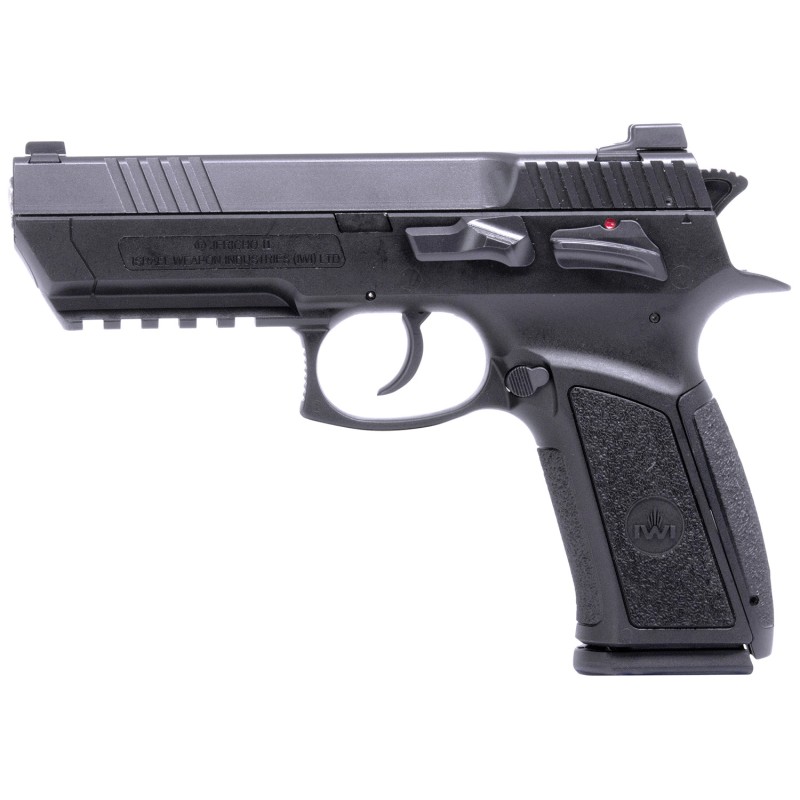 IWI US J941PL910II Jericho 941 Enhanced 9mm Luger Caliber with 4.40 Barrel 101 Capacity Overall Black Finish Picatinny Rail  Fra