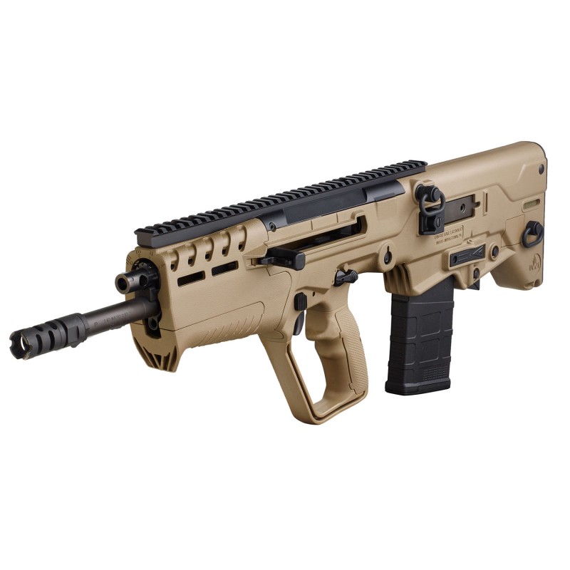 IWI US T7FD16 Tavor 7 7.62x51mm NATO Caliber with 16.50 Barrel 201 Capacity Flat Dark Earth Metal Finish Flat Dark Earth Fixed B