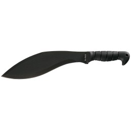 KaBar 1249 Kukri  11.50 Black SK5 Steel Blade Black TPR Handle 17 Long Includes Sheath