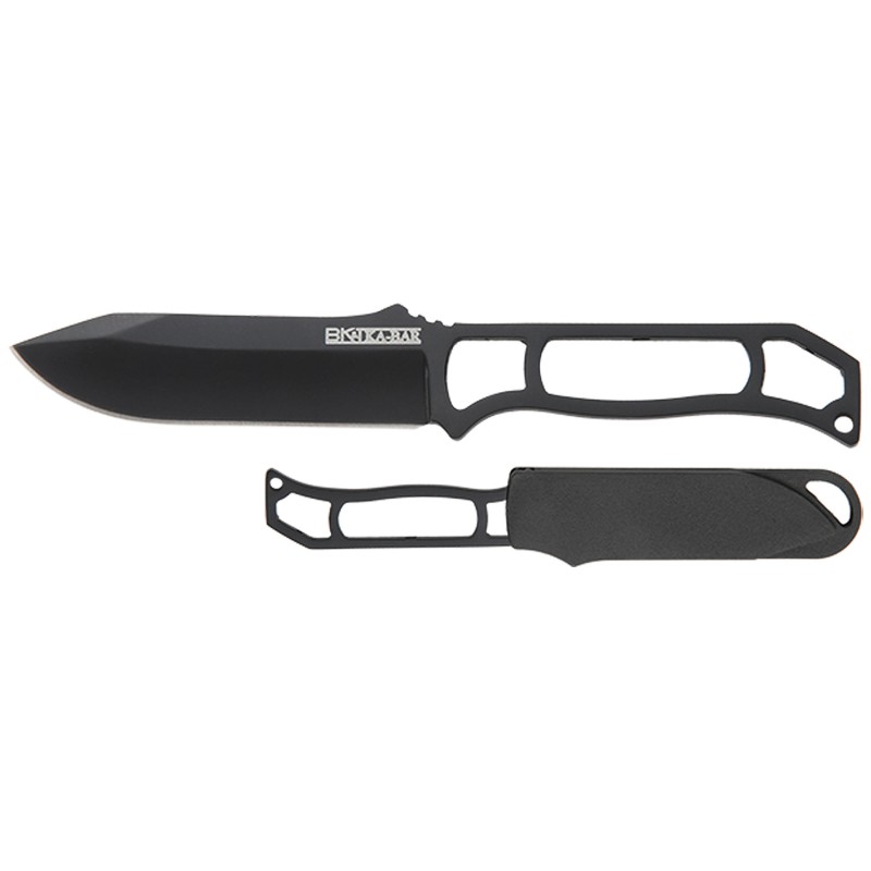 KaBar BK23BP Becker Skeleton 3.25 Fixed Clip Point Plain Black 5Cr15MoV SS Blade Black Skeletonized 5Cr15MoV SS Handle Includes 