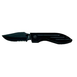 KaBar 3073 Warthog  3 Folding Clip Point Part Serrated 420HC SS Blade Black G10 Handle Includes Pocket Clip