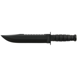 KaBar 2211 Big Brother  9.38 Fixed Top SerratedBottom Straight Plain Black 1095 CroVan Blade Black Kraton G Handle Includes Shea