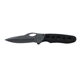 KaBar 3076 Agama  EDC 3.75 Folding Clip Point Plain Black Stonewashed 420HC SS Blade Black G10 Handle Includes Pocket Clip