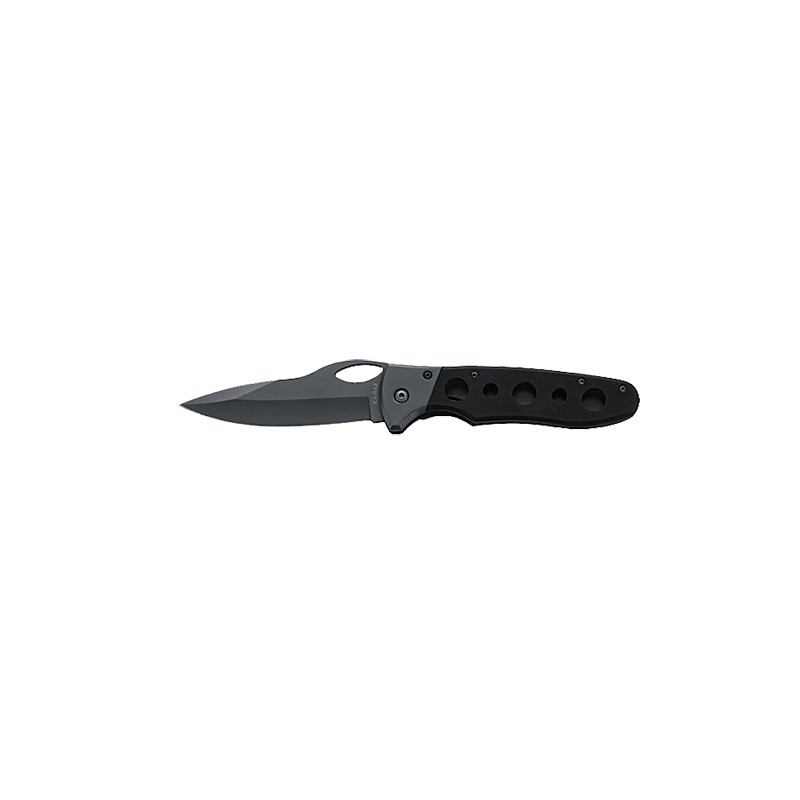 KaBar 3076 Agama  EDC 3.75 Folding Clip Point Plain Black Stonewashed 420HC SS Blade Black G10 Handle Includes Pocket Clip