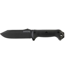 KaBar BK10 Becker Crewman 5.50 Fixed Clip Point Plain Black 1095 CroVan Blade Black Ultramid Handle Includes Sheath