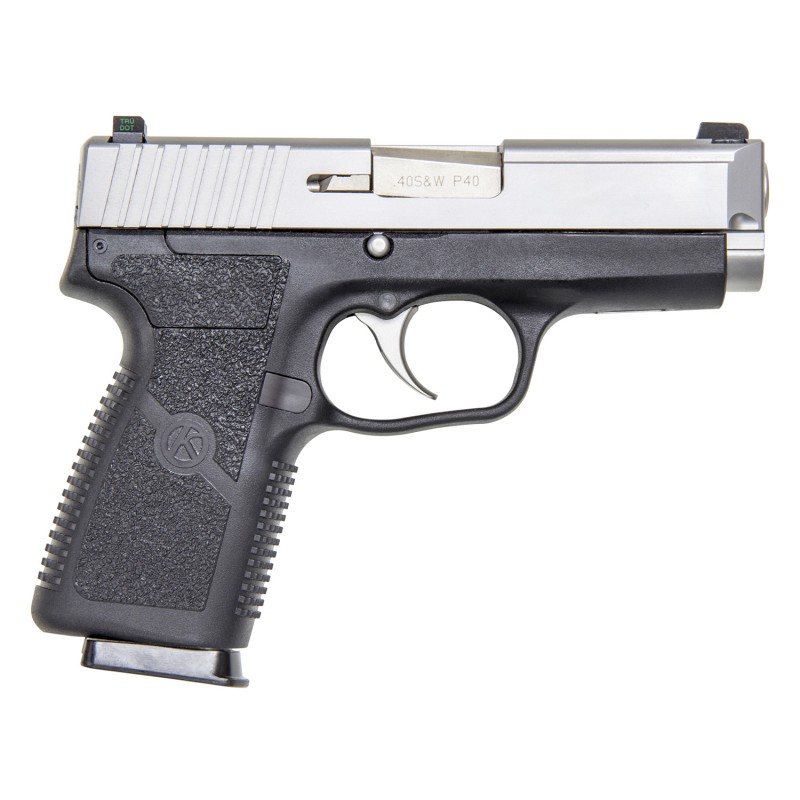 Kahr Arms KP4043NA P  40 SW Caliber with 3.60 Barrel 71 Capacity Black Finish Frame Serrated Matte Stainless Steel Slide Texture