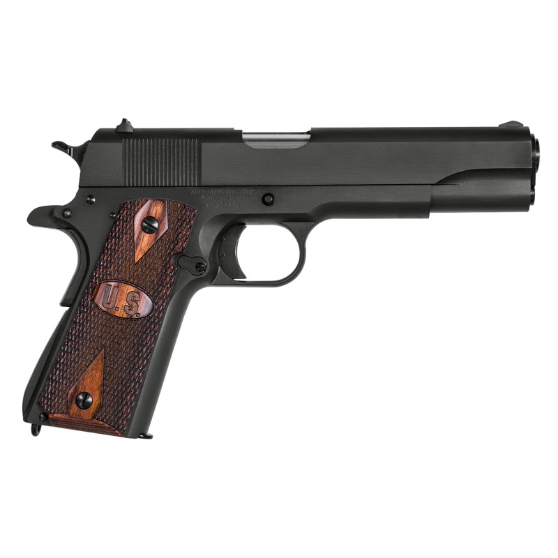 AutoOrdnance 1911BKOWMA 1911A1 GI Spec MA Compliant 45 ACP  5 Barrel 71 Matte Black Finish Carbon Steel Frame  Slide Integrated 