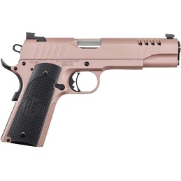 AutoOrdnance 1911TCAC8 1911  45 ACP 71 5 Stainless Steel Barrel Serrated Stainless Steel Slide Rose Gold Cerakote Steel Frame wB