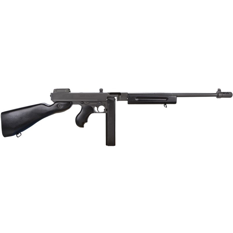 Thompson T1C 1927A1 Commando Carbine 45 ACP Caliber with 16.50 Barrel 201 Capacity Stick Black Parkerized Metal Finish American 