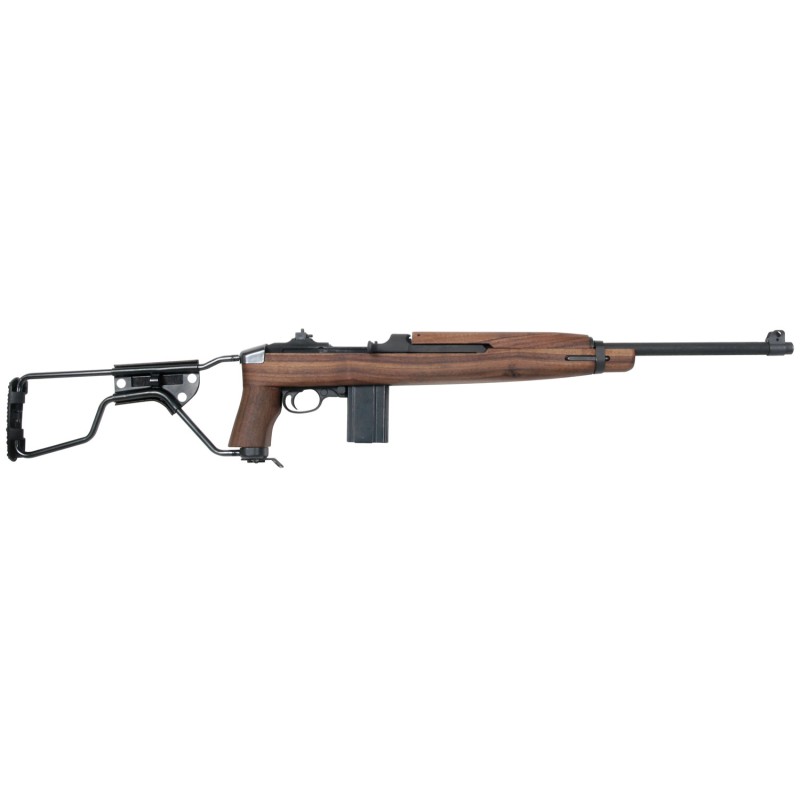 AutoOrdnance AOM150 M1 Carbine Paratrooper 30 Carbine  18 Barrel 151 Black Parkerized Metal Finish Black Folding Stock Wood Grip