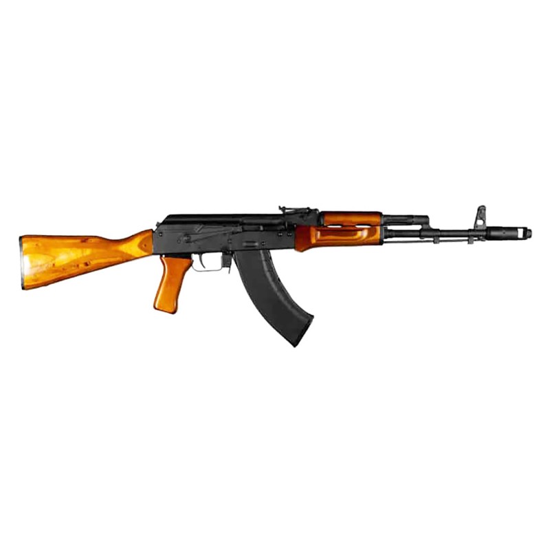 Kalashnikov USA KR103AW KR103  7.62x39mm Caliber with 16.33 Barrel 301 Capacity Black Metal Finish Amber Wood Stock Black Polyme