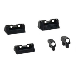 KelTec P11155 P11 Sight Kit  Black White Front Sight White Rear Sight