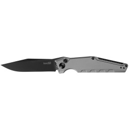 Kershaw 7900GRYBLK Launch 7 3.75 Folding Clip Point Drop Point Plain Black DLC CPM 154 SS Blade Gray Anodized Aluminum Handle In