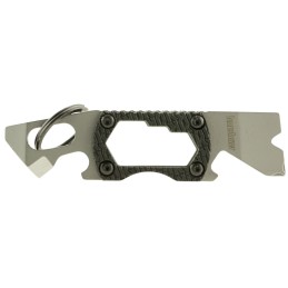 Kershaw 8810X PT2  Silver 3CR13 Steel Bead Blasted Fixed 3.25 Long Black K Textured GlassFilled Nylon Handle