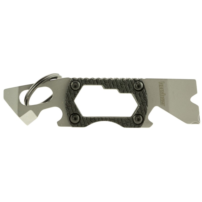 Kershaw 8810X PT2  Silver 3CR13 Steel Bead Blasted Fixed 3.25 Long Black K Textured GlassFilled Nylon Handle