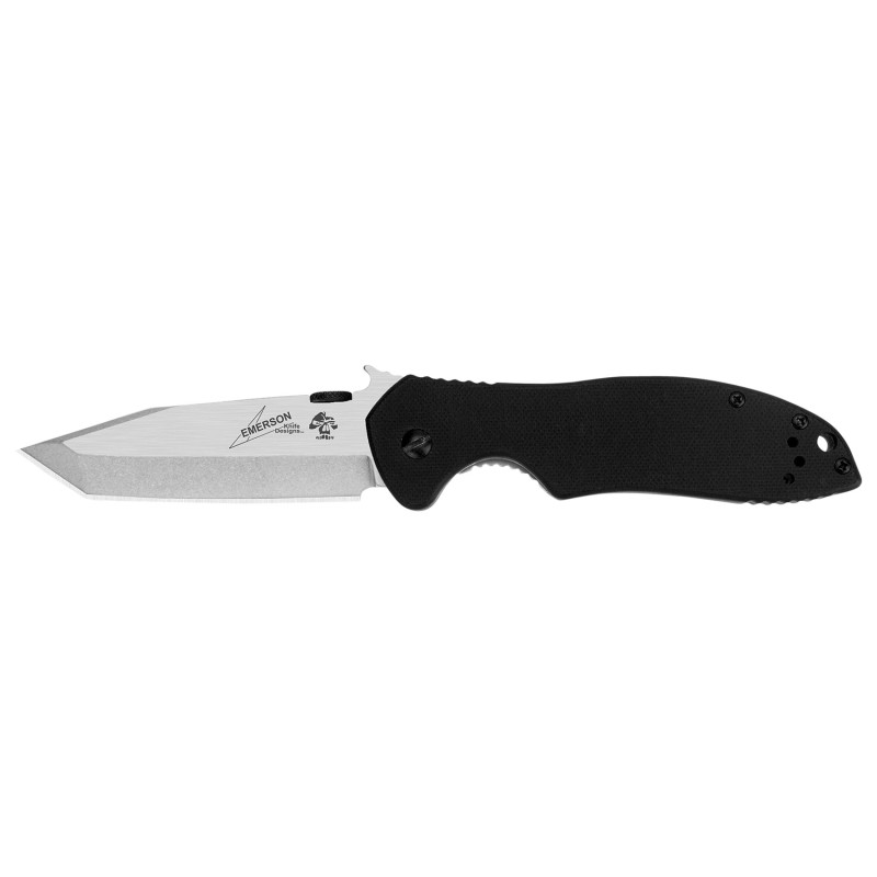 Kershaw 6034T CQC 7K 3.25 Folding American Tanto Plain SatinStonewashed 8Cr14MoV SS Blade Bead BlastedBlack G10SS Handle Include