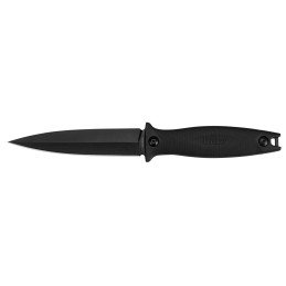 Kershaw 4007 Secret Agent  4.40 Fixed Spear Point Plain Black Oxide 8Cr13MoV SS Blade Black GlassFilled Nylon Handle Includes Sh