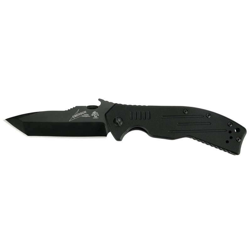 Kershaw 6044TBLK CQC 8K 3.50 Folding American Tanto Plain Black Oxide 8Cr14MoV SS Blade Black G10 Handle Includes Pocket Clip