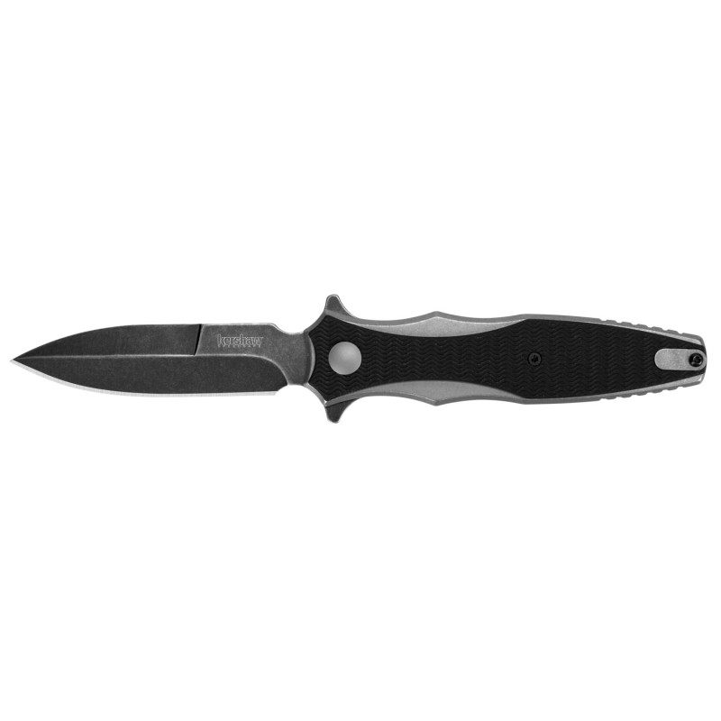 Kershaw 1559 Decimus  3.25 Folding Spear Point Plain Blackwash 8Cr13MoV SS Blade BlackStonewashed NylonSS Handle Includes Pocket