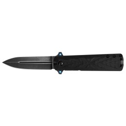 Kershaw 3960 Barstow  3 Folding Spear Point Plain Black Oxide Blackwash 8Cr13MoV SS Blade Black GlassFilled Nylon Handle Include