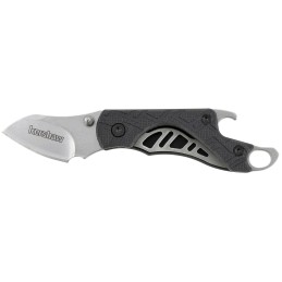 Kershaw 1025X Cinder  1.40 Folding Drop Point Plain Stonewashed 3Cr13MoV SS Blade Black GlassFilled Nylon Handle Includes Key Ri