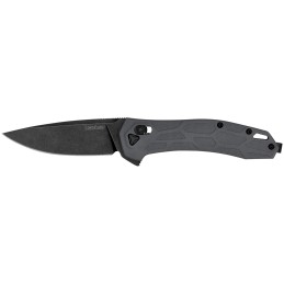 Kershaw 2042 Covalent  MidSize 3.20 Folding Drop Point Plain Black Oxide Blackwash D2 Steel Blade Gray Textured Pockets Glass Fi