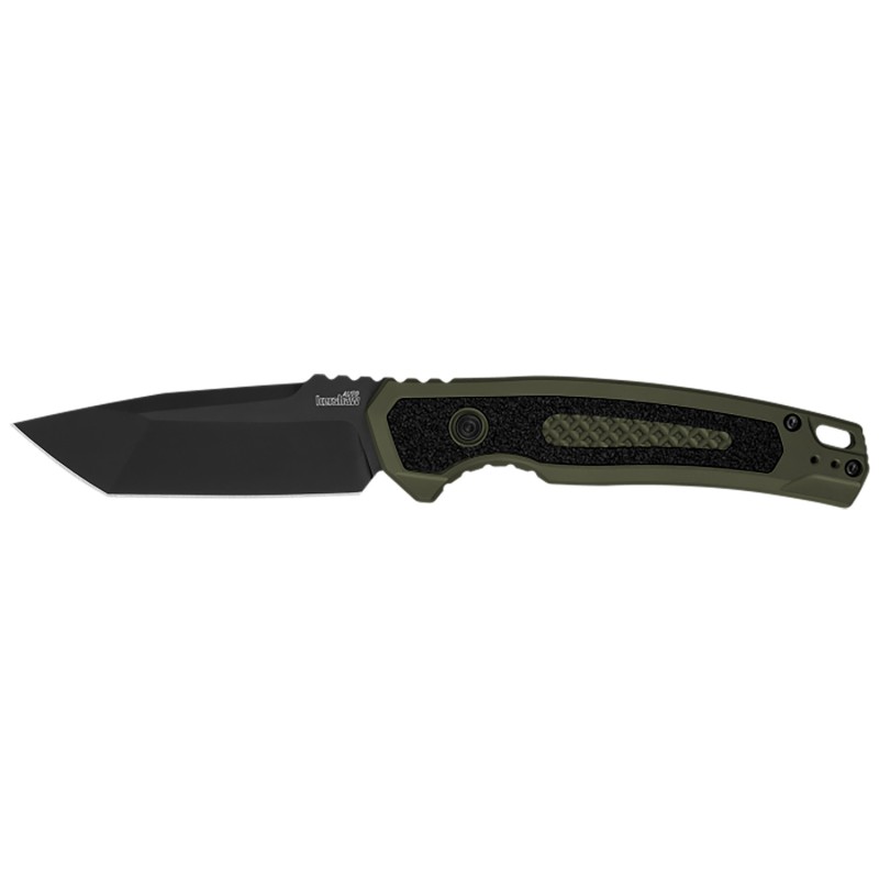 Kershaw 71050LBLK Launch 16 Automatic 3.45 Folding Tanto Plain Black Cerakote CPM M4 Blade Olive Cerakote wBlack Oxide Hardware 