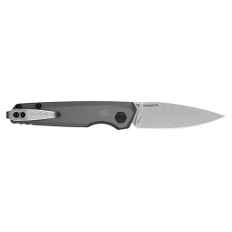 Kershaw 7551 Launch 18 Automatic 2.79 Folding Spear Point Plain Stonewashed CPM 154 SS Blade Gray Anodized wBlack Oxide Hardware