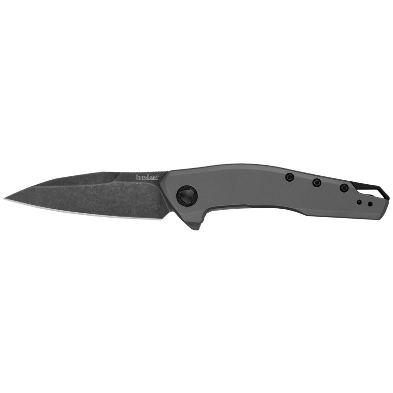 Kershaw 1815 Sanctum  EDC 2.98 Folding Wharncliffe Blackwash 8Cr13MoV SS Blade Gray PVD Stainless Steel Handle