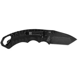 Kershaw 8750TBLKBWX Shuffle II 2.60 Folding American Tanto Plain Black Oxide 8Cr14MoV SS Blade Black GlassFilled Nylon Handle Cl