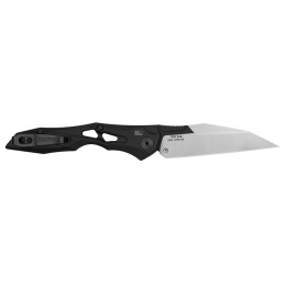 Kershaw 7650 Launch 13 Automatic 3.50 Folding Wharncliffe Plain Black Cerakote wSatin Grind CPM 154 SS Blade Black Anodized Alum