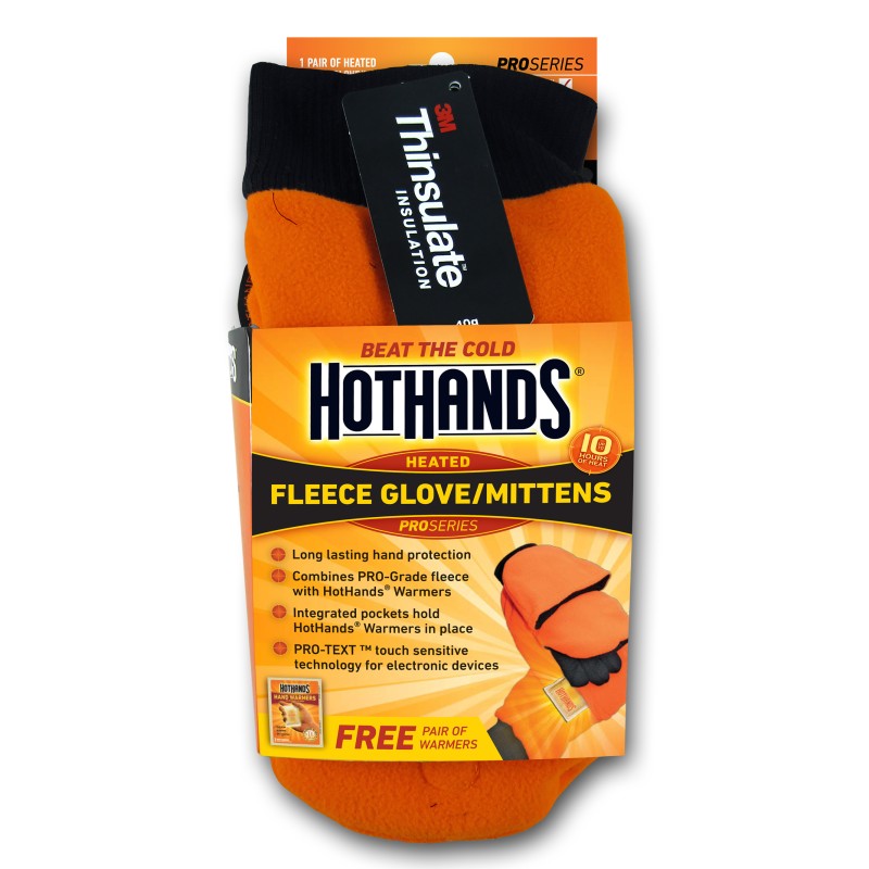 HotHands MBZ2 Pro Series  Blaze Orange Fleece LGXL