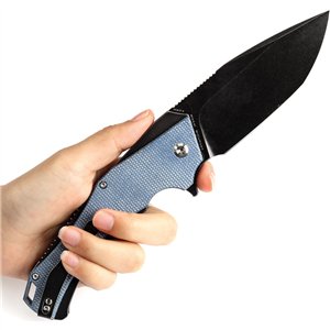 Hellx Framelock D2 Blue Mic