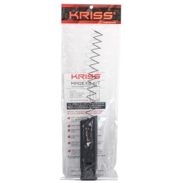 Kriss USA KVAMX2K90BL00 MagEx2 Extension Kit Extended 9mm Luger 40rd Compatible wGlock 17 Gen35 17rd Magazines Black Polymer