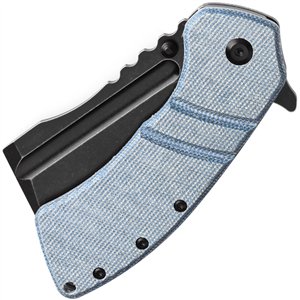 XL Korvid Linerlock Blue Mic