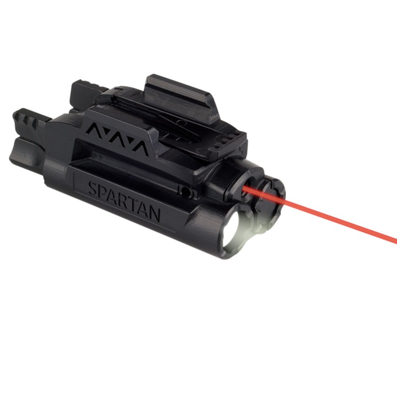 LaserMax SPSCR Red Spartan LightLaser  Black 120 Lumens White LED