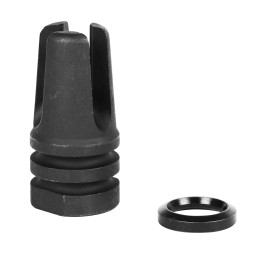 LBE Unlimited ARFH3PNG Three Prong Flash Hider Black 1215 Steel with 1228 tpi Threads for 5.56x45mm NATO AR15