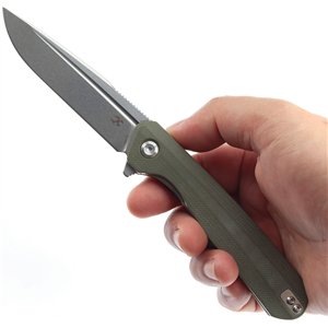 Qilin Linerlock Green G10