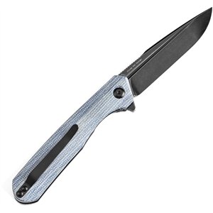 Qilin Linerlock Blue Micarta