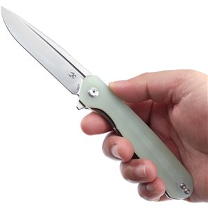 Qilin Linerlock Jade G10