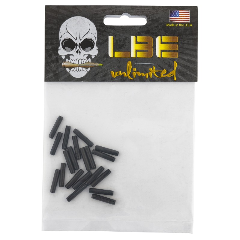 LBE Unlimited ARTGRP20PK Trigger Guard  Roll Pins for AR15 Black 20 pc