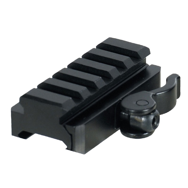 UTG Pro MNTRSQD605 5Slot QD Riser Lever Mount Adapter Lever Mount Adaptor and Riser Black Anodized