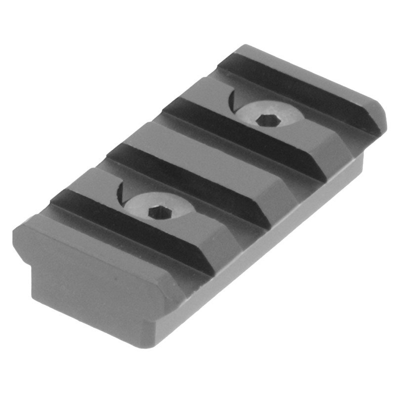 UTG Pro MTURS04S 4Slot KeyMod Picatinny Rail Section  Black Anodized