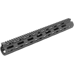 UTG Pro MTU019SS Pro Slim Rail Handguard FreeFloating 15 L Aluminum Material with Black Anodized Finish KeyMod Slots  Picatinny 