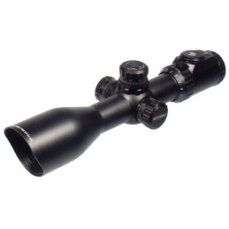 UTG SCP3UM312AO Accushot  Black Hardcoat Anodized 312x 44mm 30mm Tube Illuminated RedGreen MilDot Reticle