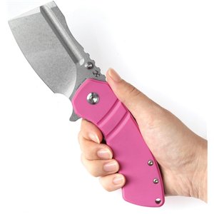 M+ Korvid Linerlock Pink G10