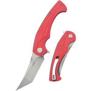 Scimitar Linerlock Tanto Red